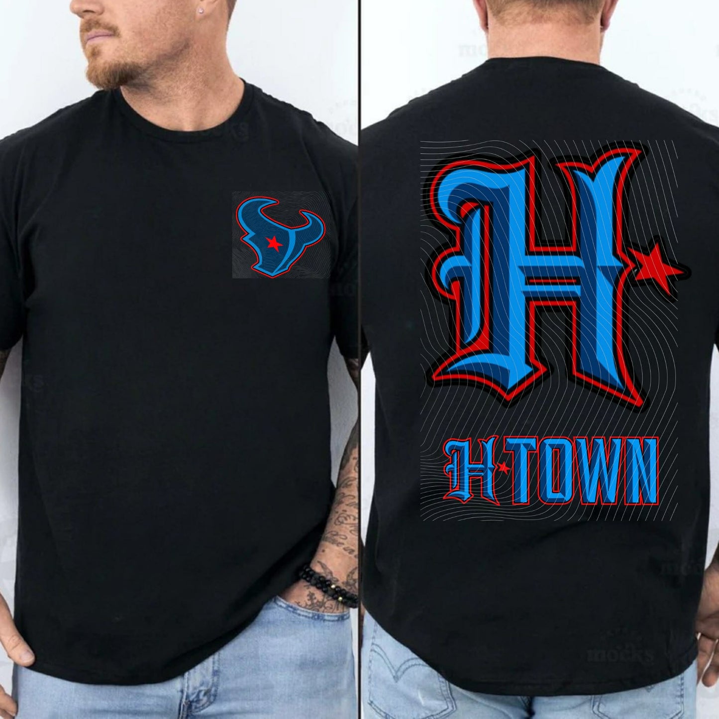 H-Town Pride Black Tee