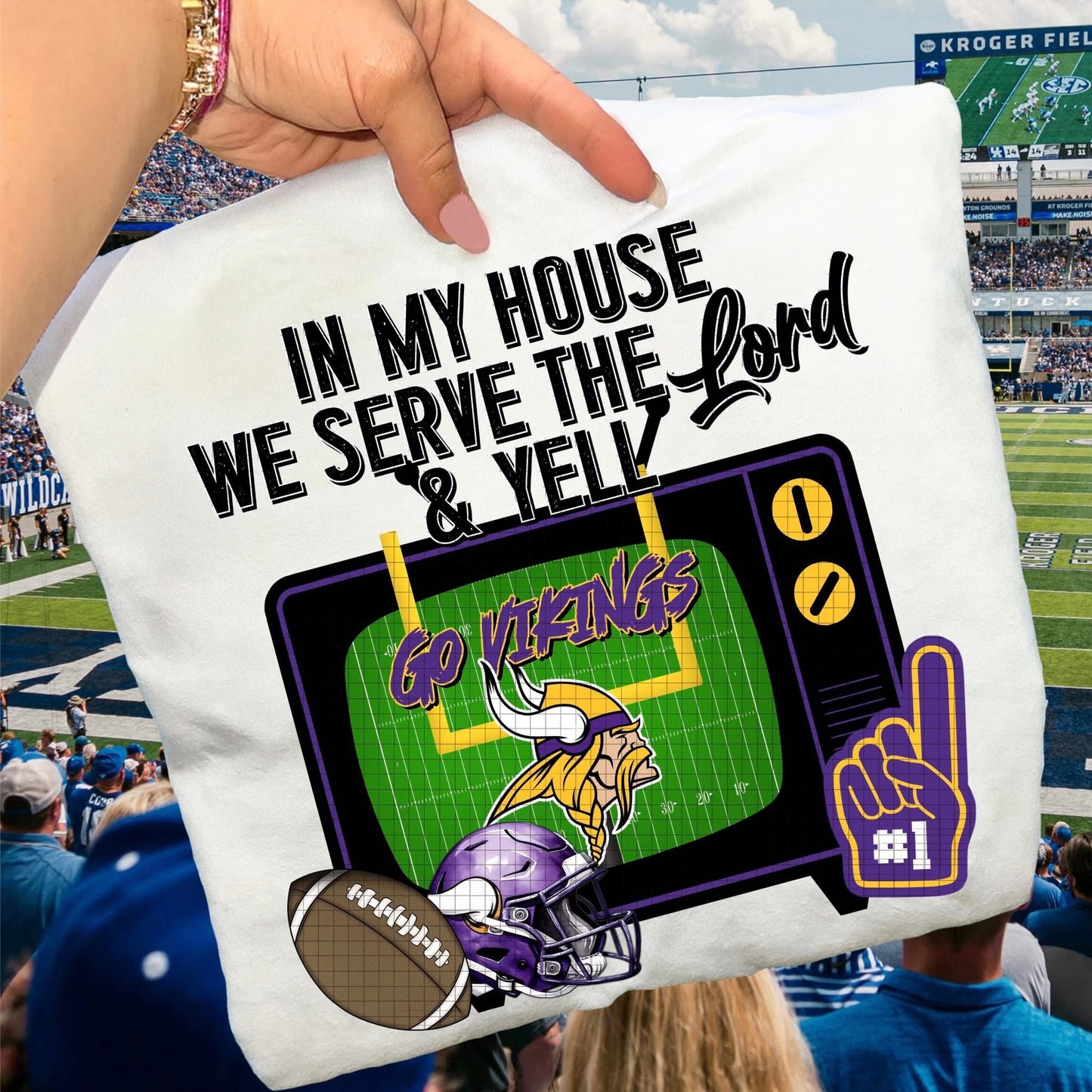 In My House We Serve Go Vikings