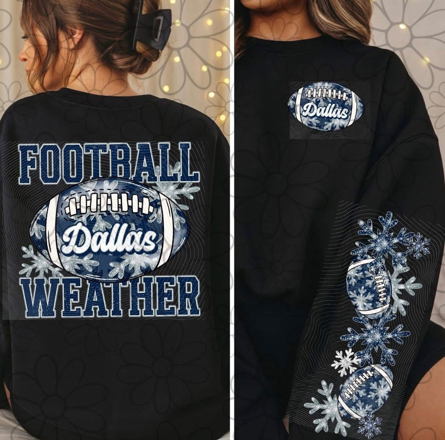 Football Weather Dallas Crewneck