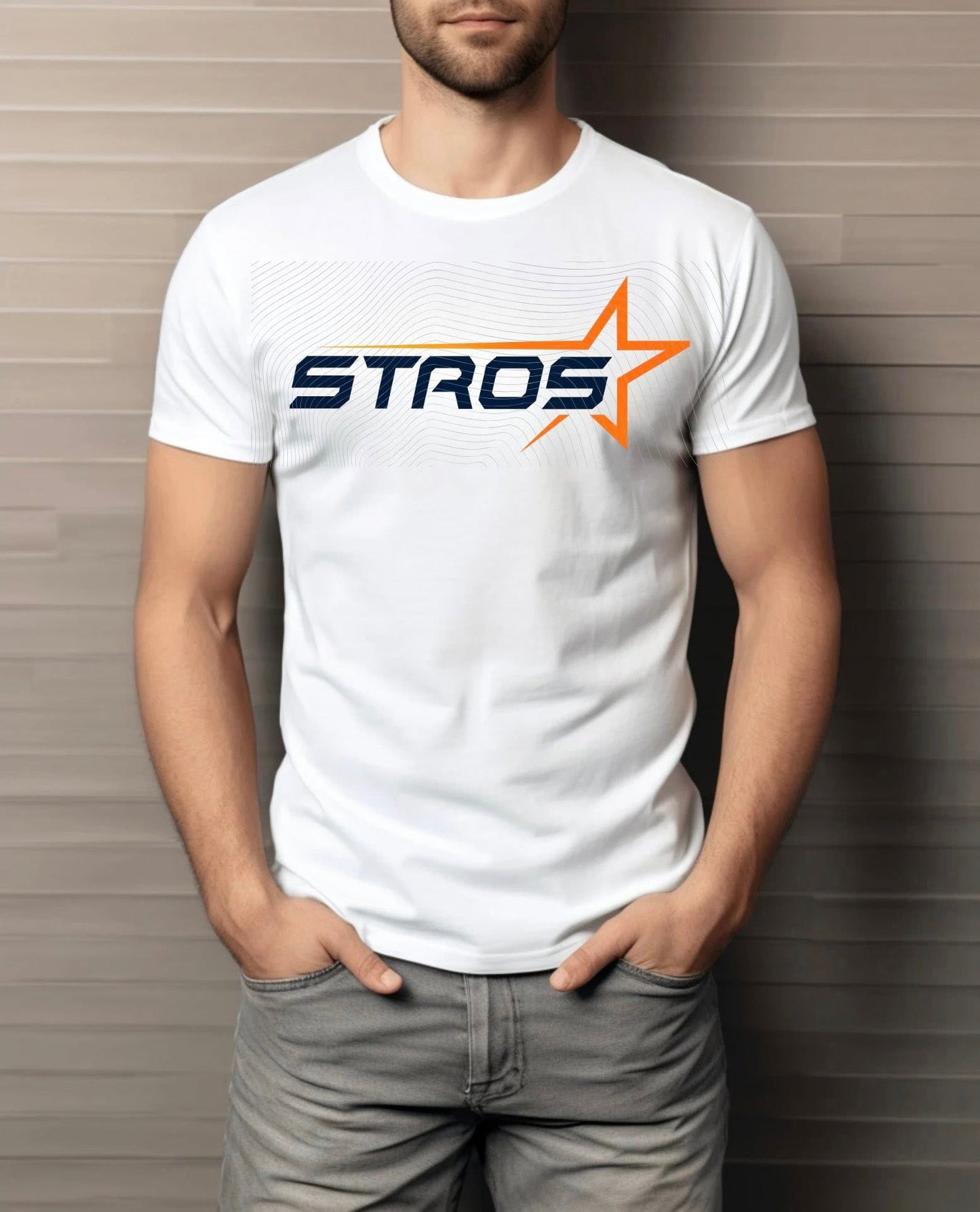 Star Line City Tee – White