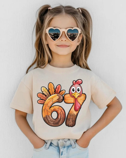 Kids Fall Turkey Number